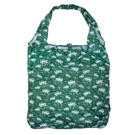 Eco Chic Lightweight Foldable Shopping Bag - 4x4 Green