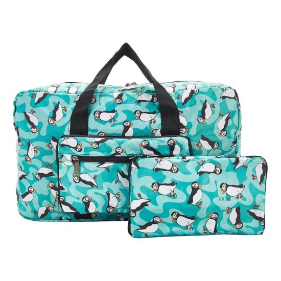 Eco Chic Lightweight Foldable Holdall - Puffin Teal