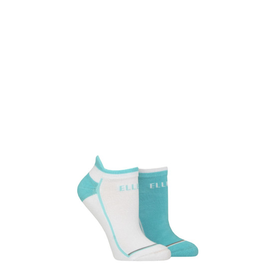 Elle 2 Pair Cushioned Trainer Socks - Aqua