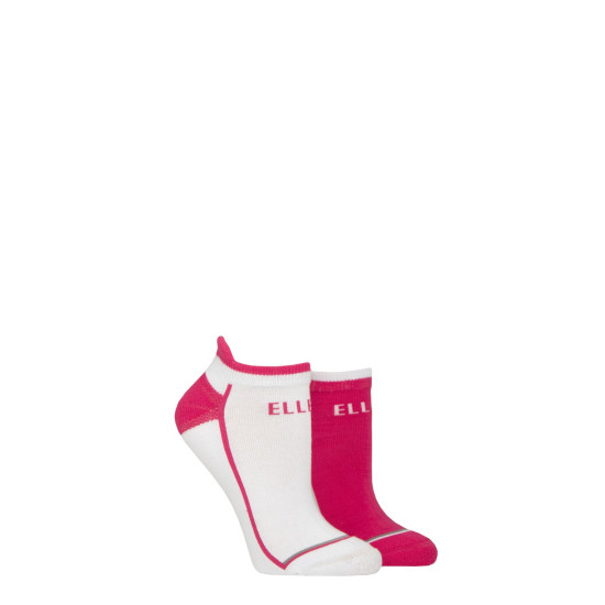 Elle 2 Pair Cushioned Trainer Socks - Hot Pink
