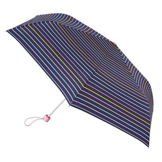 Fulton Superslim Umbrella - Rainbow Pinstripes