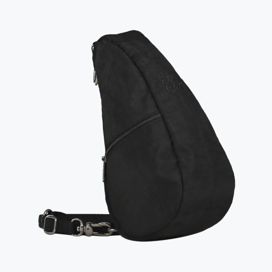 Healthy Back Bag Textured Nylon Mini Baglett - Black