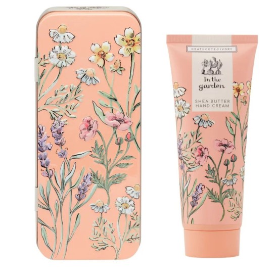 Heathcote & Ivory In The Garden Hand Cream in Embossed Tin