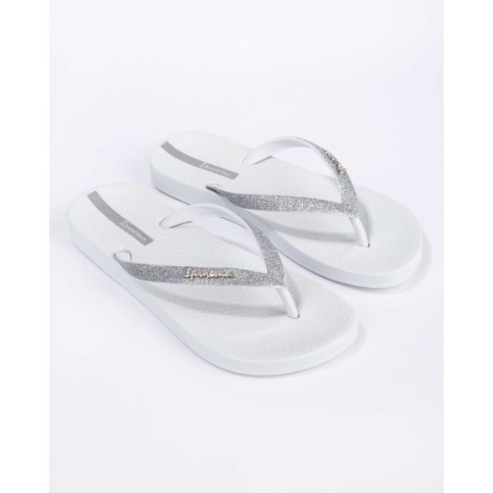 Ipanema Lolita Glitter Flip Flops - White