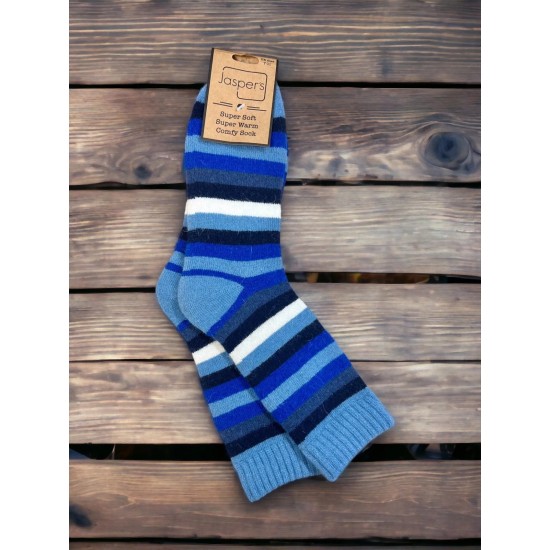 Jaspers JS912 Men's Multi Striped Super Cosy Socks