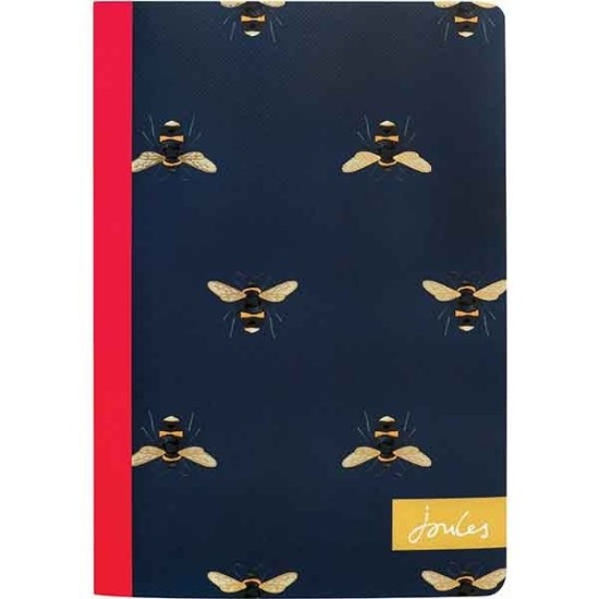 Joules B6 Bees Slim Pocket Notebook - Navy