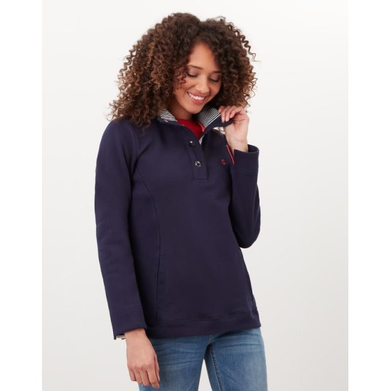 Joules Beachy Funnel Neck Sweatshirt - French Navy