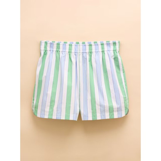 Joules Blue/Green Cotton Striped Shorts