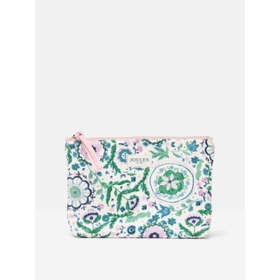 Joules Carrywell Floral Zip Pouch