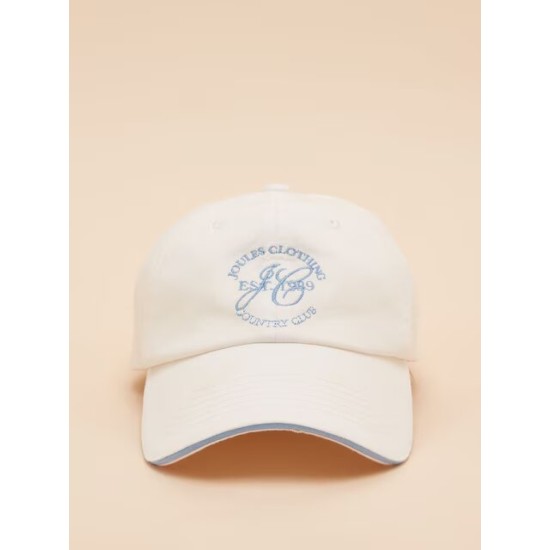 Joules Daley White Baseball Cap