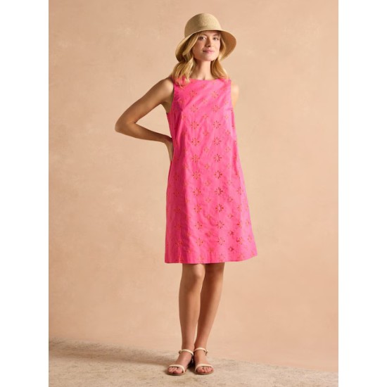 Joules Delphine Pink Shift Dress