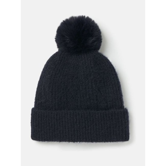 Joules Effie Navy Knitted Bobble Hat