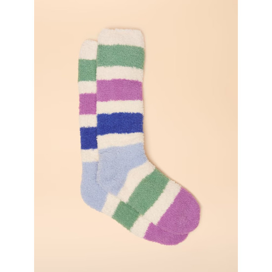 Joules Fluffy Blue Fluffy Socks