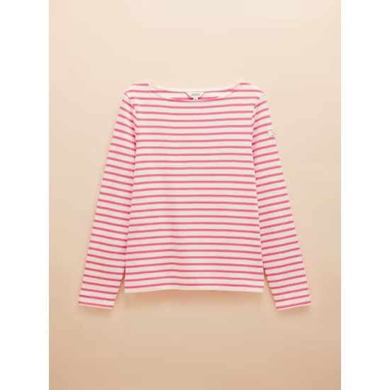Joules Harbour Bright Pink Boat Neck Breton Top
