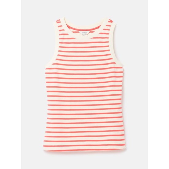 Joules Harbour Coral Stripe Jersey Vest