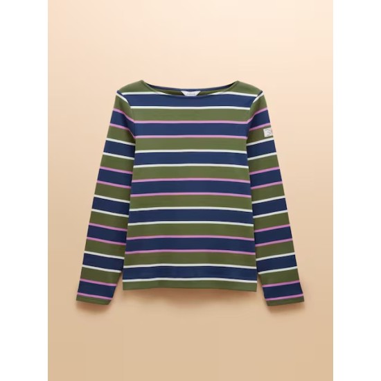 Joules Harbour Multi Boat Neck 100% Cotton Breton Top