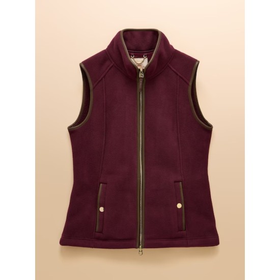 Joules Heritage Port Red Fleece Gilet