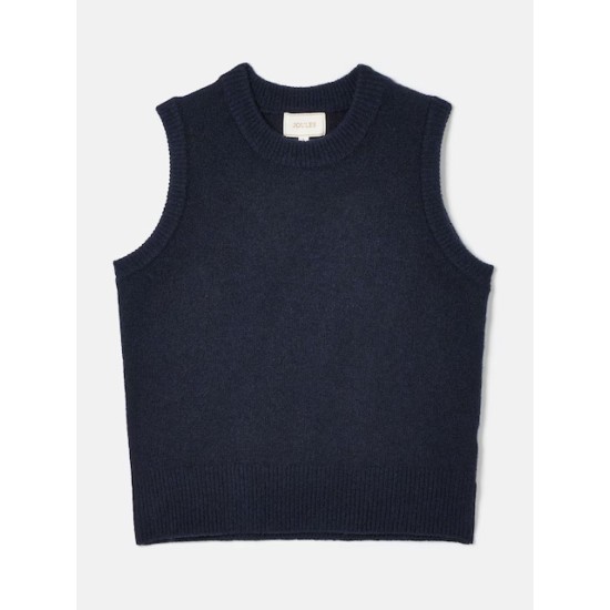 Joules Holly Navy Blue Knitted Vest