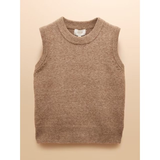 Joules Holly Tan Regular Fit Knitted Vest