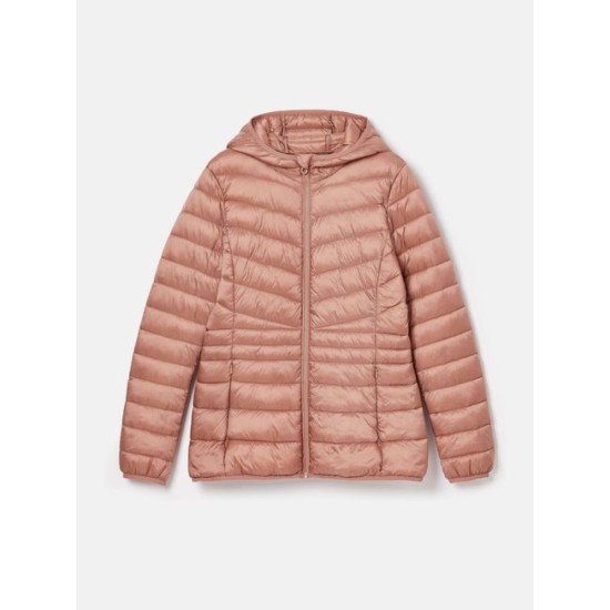 Joules Kenley Pink Showerproof Padded Coat with Hood