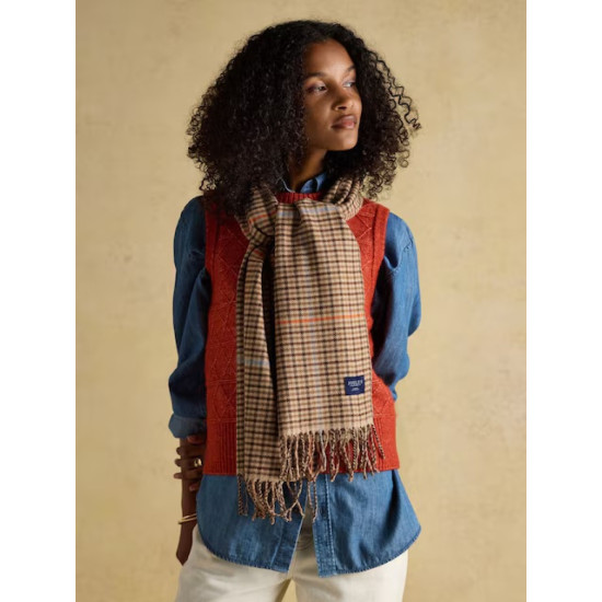 Joules Langtree Tan Brown Scarf