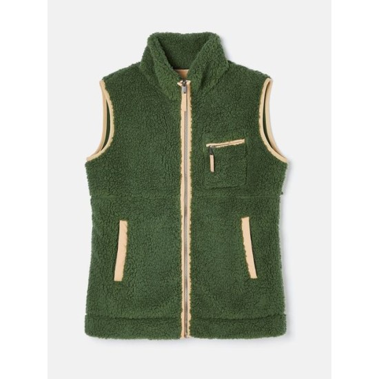 Joules Mallory Green Fleece Gilet