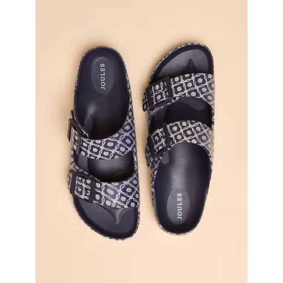 Joules Sunseeker Navy Print EVA Sliders