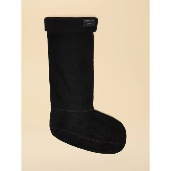 Joules Women's Pemberton Black Fleece Welly Sock