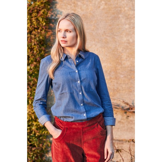 Lily \u0026 Me Denim Shirt - Denim Blue 