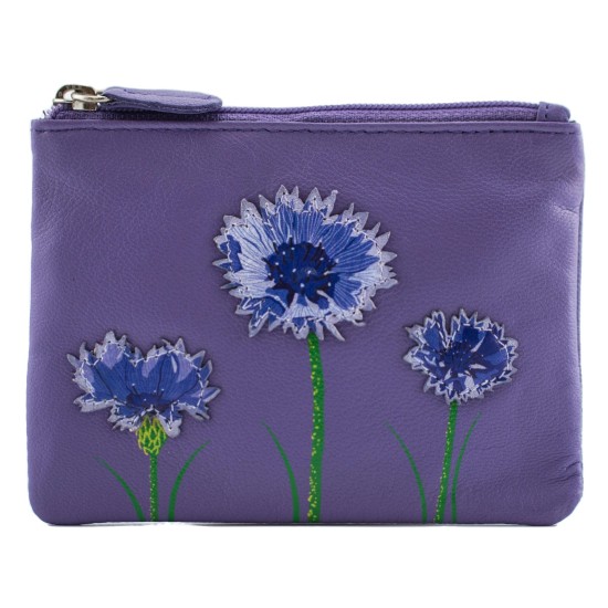 Mala Leather Amana Coin Purse - Purple