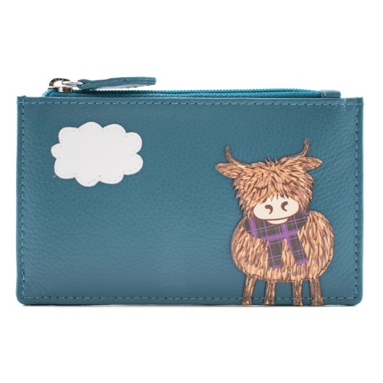 Mala Leather Bella Card and Coin Purse - 4293 33 - Teal