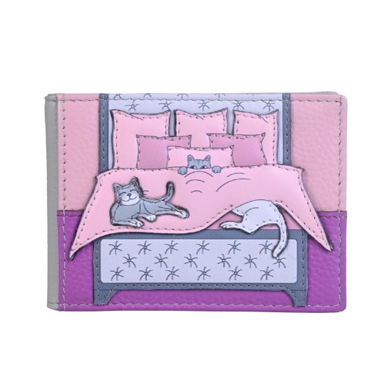 Mala Leather Cats Nap ID / Card Holder