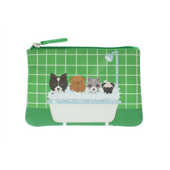 Mala Leather Dogs in the Bath Coin Purse