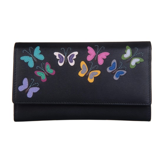 Mala Leather Juno Matinee Purse - Black