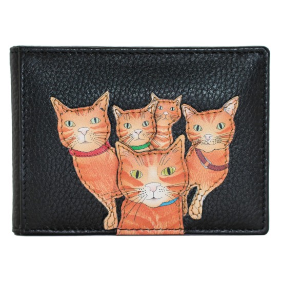 Mala Leather Kitty Crew ID/Card Holder - Black