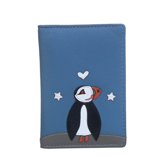 Mala Leather Lundi ID / Card Holder - Blue