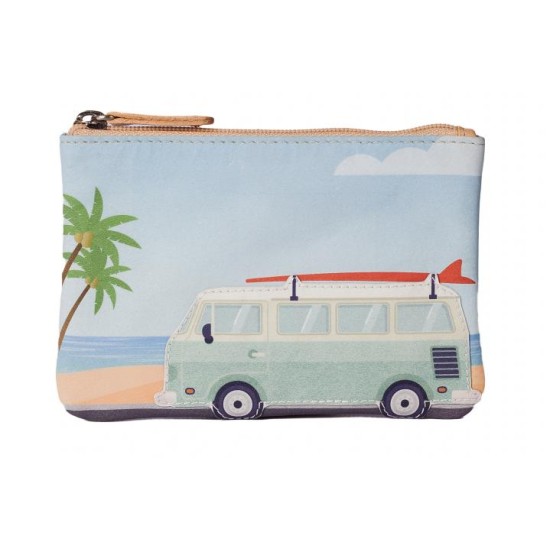 Mala Leather Pinky Camper Van Coin Purse