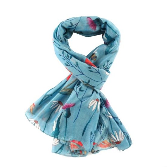 Pure Fashions Meadow Scarf - Duck Egg