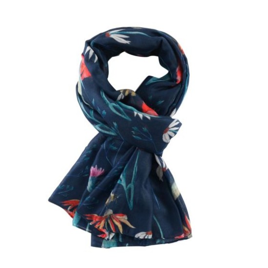 Pure Fashions Meadow Scarf - Navy
