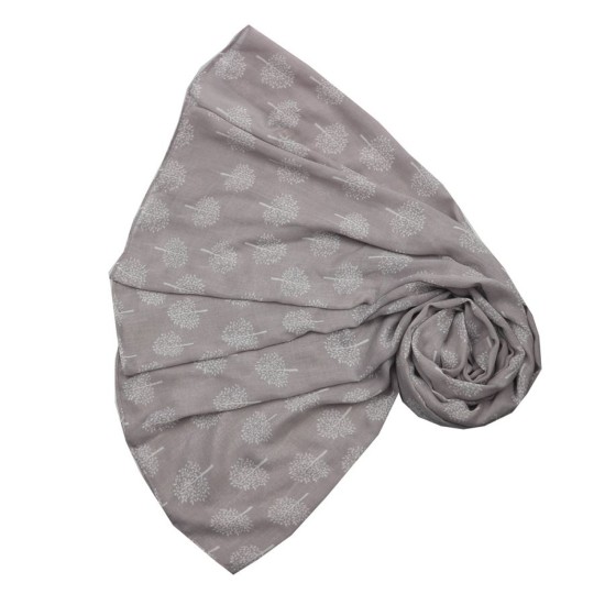 Pure Fashions Mulberry Trees Scarf - Silver