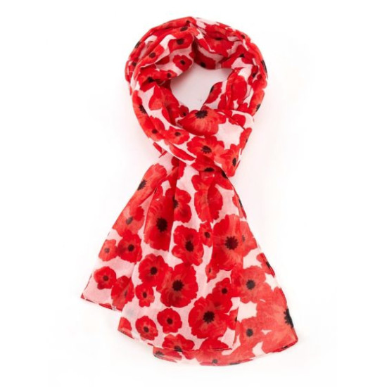 Pure Fashions New Poppy Scarf - Cream
