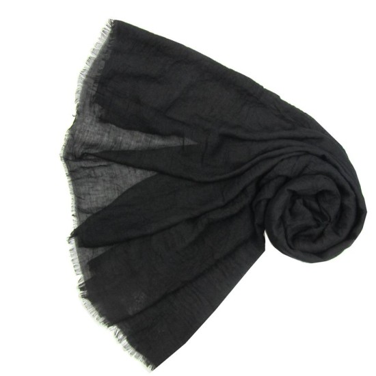 Pure Fashions Plain Scarf - Black