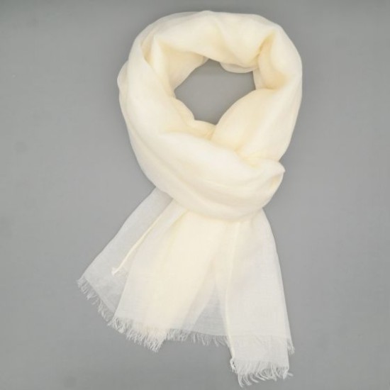 Pure Fashions Plain Scarf - Cream