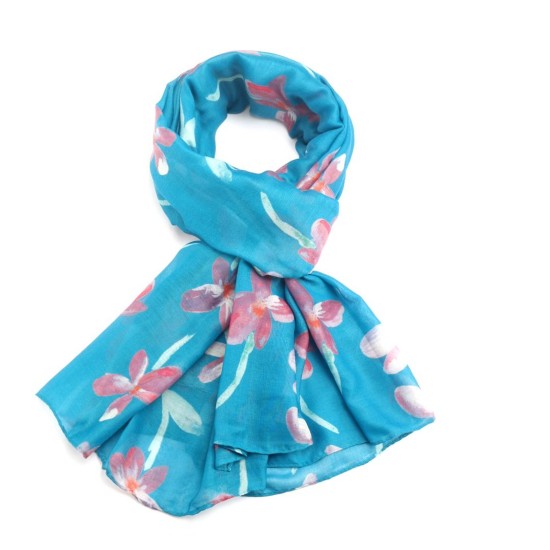 Pure Fashions Violets Scarf - Teal