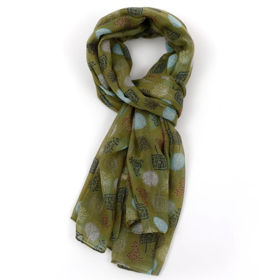 Pure Fashions Woods Scarf - Green