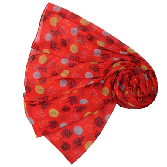 Pure Fashions Woods Scarf - Red