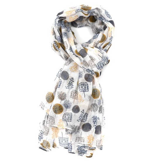 Pure Fashions Woods Scarf - White