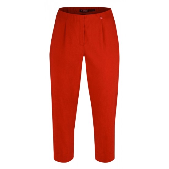 Robell Marie 07 Cropped Trouser - Red