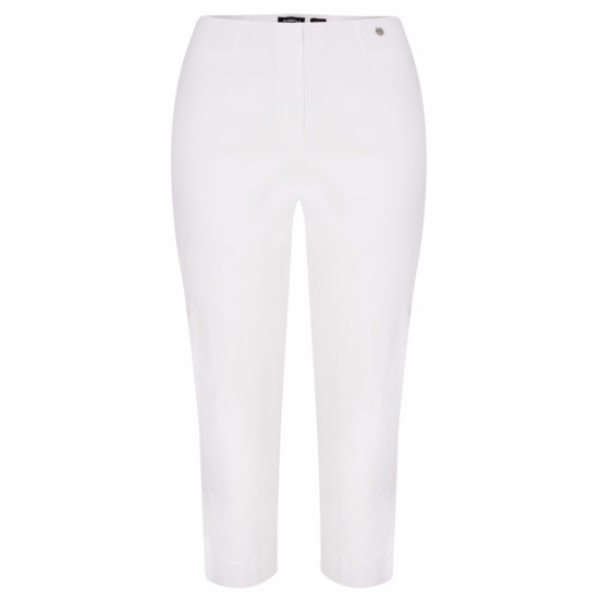 Robell Marie 07 Cropped Trouser - White