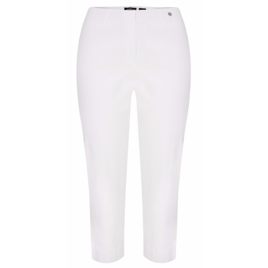 Robell Marie 07 Cropped Trouser - White
